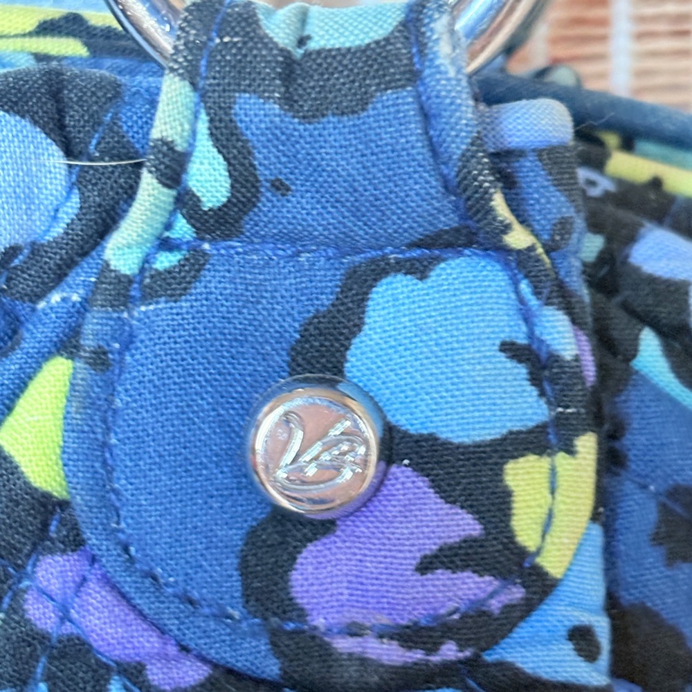 Vera Bradley Blue Floral Shoulder Bag - Picture 4 of 8